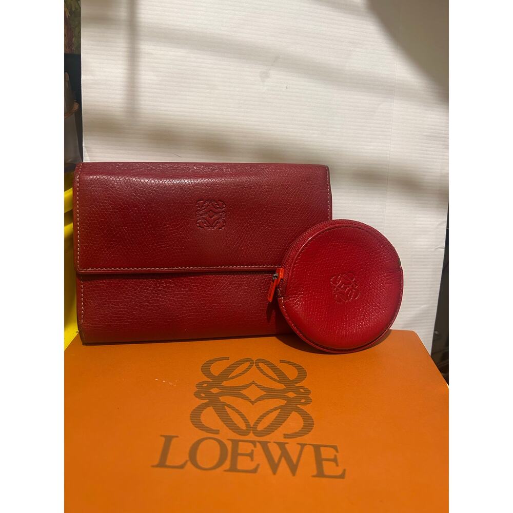 Loewe Anagram logo Tri-fold Wallet & Coin Case